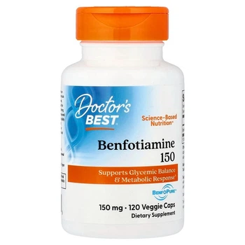 Бенфотиамин Doctor's Best (Benfotiamine) 150 мг 120 капсул DRB00129