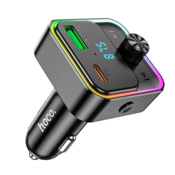 Автомобильный FM-трансмиттер Hoco E81 Bluetooth 5.0, черный