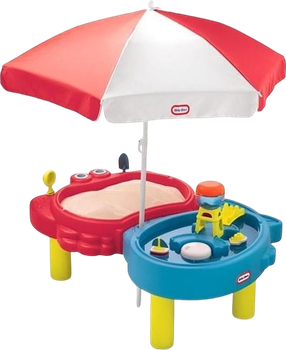 Пісочний та водний столик Little Tikes з парасолькою (0050743510960)