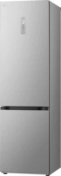 Холодильник LG GC-B509FNPW, двухкамерный, нижняя морозильная камера, 387 л (233/110 л), E класс, Total No Frost, DoorCooling+, инверторный компрессор, дисплей, серебряный