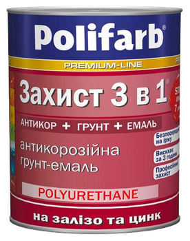Защита 3 в 1 Polifarb, синий, RAL5017, 0,9 кг