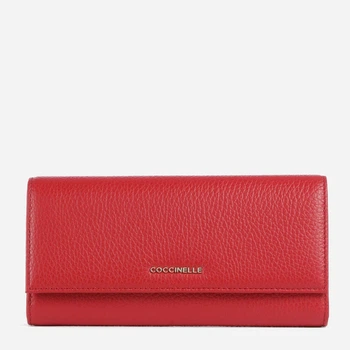 Кошелек женский кожаный Coccinelle Metallic E2MW5110301 R02 Красный (800070354264)