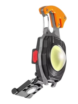 Фонарь брелок с карабином магнитом зажигалкой UKC W5І47 СОВ Handheld Multifunctional LED Flashlight