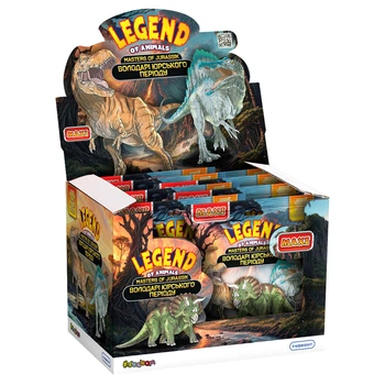 Дисплей стретч-іграшок серії Legend of animals Максі – Володарі Юрського періоду (12 штук)