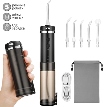 Ирригатор H2ofloss HF-10 Mini black