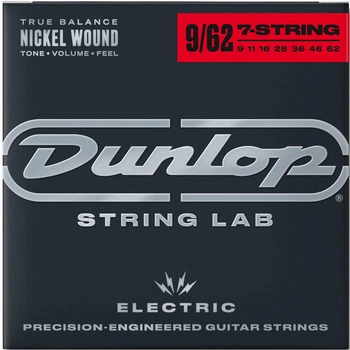 Струны для электрогитары Dunlop DEN0962 Light Nickel Plated Steel 7 Strings 9/62