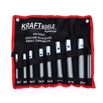 Набор ключей торцевых трубчатых Kraft&Dele CRV 6-22 мм 10 эл. (KD10820)