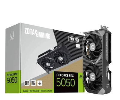 Видеокарта Zotac GeForce RTX 5050 Twin Edge OC 8GB GDDR6 DLSS4 (ZT-B50500H-10M) EU