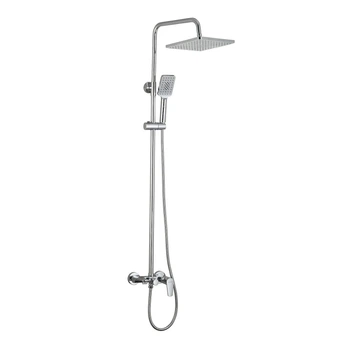 Душова система Aqua Rodos Optima 4357 з регулюванням висоти, латунь, хром (АР000040490)