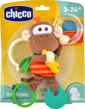 Grzechotka z gryzakiem Chicco Wibrująca małpka (8003670718857)