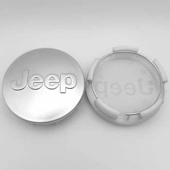 Колпачок заглушка ступицы колеса Jeep 64 мм хром матовый