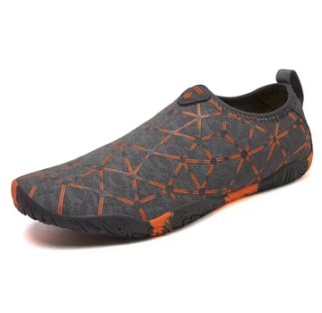 Обувь для пляжа и кораллов аквашузы Diving shoes серые с оранжевым 41 ( 25,8 см ) 154