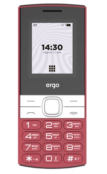 Мобільний телефон ERGO B185 Dual Sim Red (7221436)