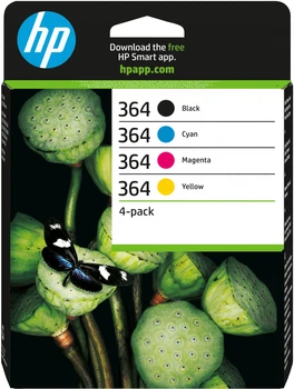 Картридж HP 364 4-Pack N9J73AE Ink Cartridge Multipack C/M/Y/BK (8898944194082)