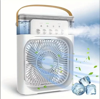 Вентилятор з контейнером для льоду та LED підсвічуванням AIR COOLER FAN Mini Білий