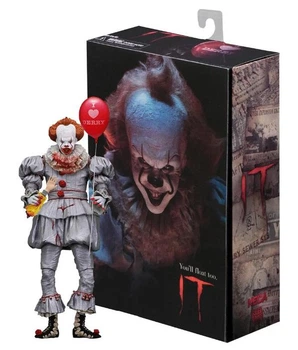 Фигурка из фильма "Оно" Пеннивайз сменная голова, руки, шарик (IT Chapter 2 Ultimate Pennywise) 18 см Китай