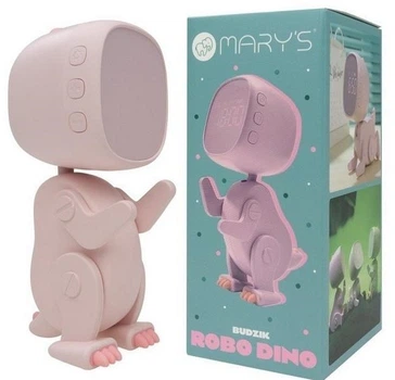 Будильник Mary's Robo Діно Рожевий (MW61057) (5906555610570)