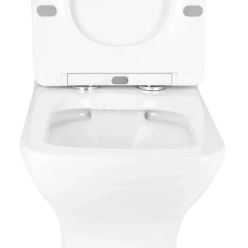 Унітаз-компакт підлоговий RIMLESS горизонтальний з сидінням білий Mixxus STYLE MI6727 (00150307)