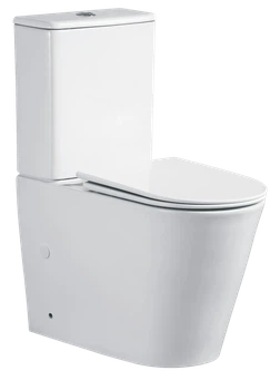 Унітаз-компакт підлоговий конусна чаша TORNADO 1.0 з сидінням білий Mixxus BEVEL MI6690 (00150304)