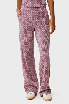 Жіночі брюки з візерунком Jacquard straight leg pants Mexx S MF007002851W