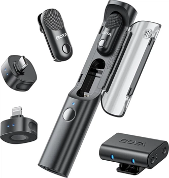 Мікрофон Boya Magic-02 Type-C/Lightning Black
