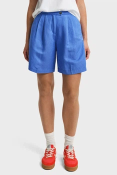 Жіночі сині лляні шорти TAILORED LINEN SHORTS Gant 36 4020123