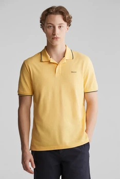 Чоловіче жовте поло TIPPING SS PIQUE POLO Gant XL 2062034