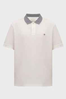 Чоловіче біле поло TIPPING DETAIL Gant M 2022152