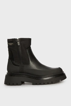 Жіночі чорні напівчоботи QUEEN CHELSEA Pepe Jeans 38 PLS50528