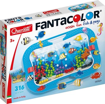 Мозаїка для дітей Quercetti Ocean Fun Fish and Pegs (8007905009697)