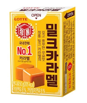 Конфеты Lotte Milk Caramel 50 г