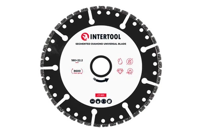 Диск алмазный отрезной Intertool 180 мм сегмент универсальный