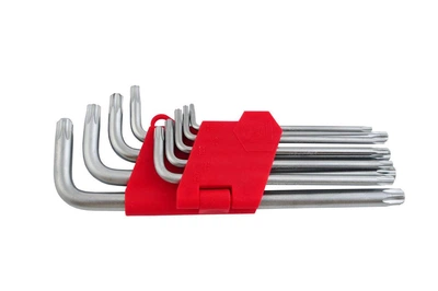 Набор шестигранных ключей звездочек Torx Intertool HT-0608 удлиненные (в наборе 9 шт.)