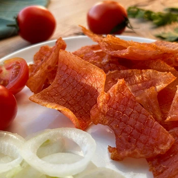 Джерки курячі «Барбекю» Eat&Enjoy 50 г — Сушене м'ясо курки, м'ясні чипси