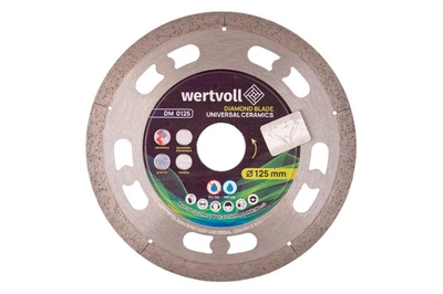 Диск отрезной алмазный керамика Wertvoll 125мм Universal Ceramics