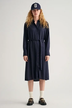 Жіноча темно-синя сукня A-LINE SHIRT DRESS Gant 34 4503204