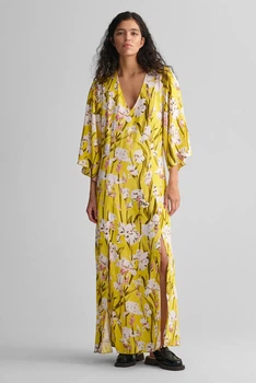 Жіноча жовта сукня з візерунком IRIS PRINT Gant 34 4503241