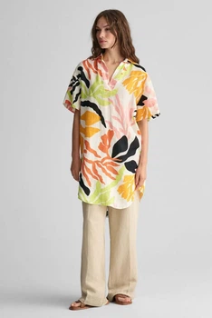 Жіноча лляна сукня з візерунком REL PALM PRINT SS LINEN CAFTAN Gant 36 4503329