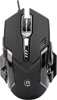 Миша Manhattan RGB LED Optical Gaming Mouse USB Black (766623179256)