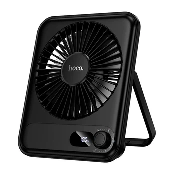 Вентилятор HOCO HX607 slim desktop fan, 100 Levels, 3200rpm, 50dB, 2000mAh, 10h, black