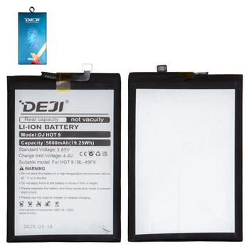 Акумулятор Deji BL-49FX для Infinix Hot 8, Hot 9 Pro (X655F), Smart 6 (X6511), Li-ion, 3,85 B, 5000 мАг