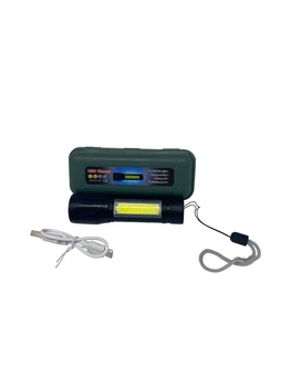Ліхтарик XPE+COB zoom, Micro-USB, 3 режими