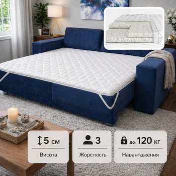 Тонкий матрас-топпер Smart Mattresses Favor 90х190 см (10110160321-90190)