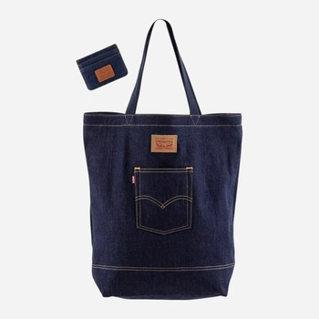 Набор (сумка шоппер + картхолдер) женский Levi's 606987879 Синий (1159859270)