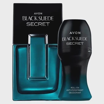 Набір для чоловіків Avon Black Suede Secret, 75мл +50 мл