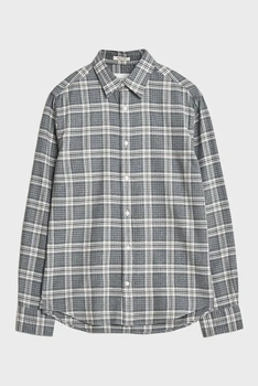 Чоловіча сіра картата сорочка FLANNEL Gant L 3250228