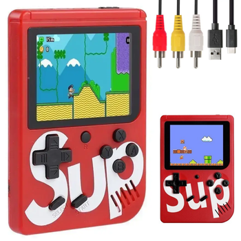 Игровая приставка портативна на 400 игр с кабелем к ТВ Sup Game Box (см11804)