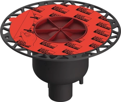 Трап для душа TECE Drainpoint 252x252мм вертикальный выпуск черный 3601600
