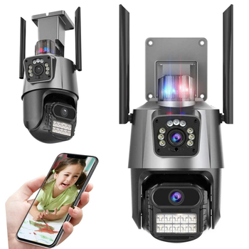 WiFі камера відеоспостереження з передачею на телефон 360° 6MP Dual Lens (см11863)