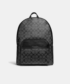 Шкіряний рюкзак Coach Houston Backpack In Signature Canvas F72483